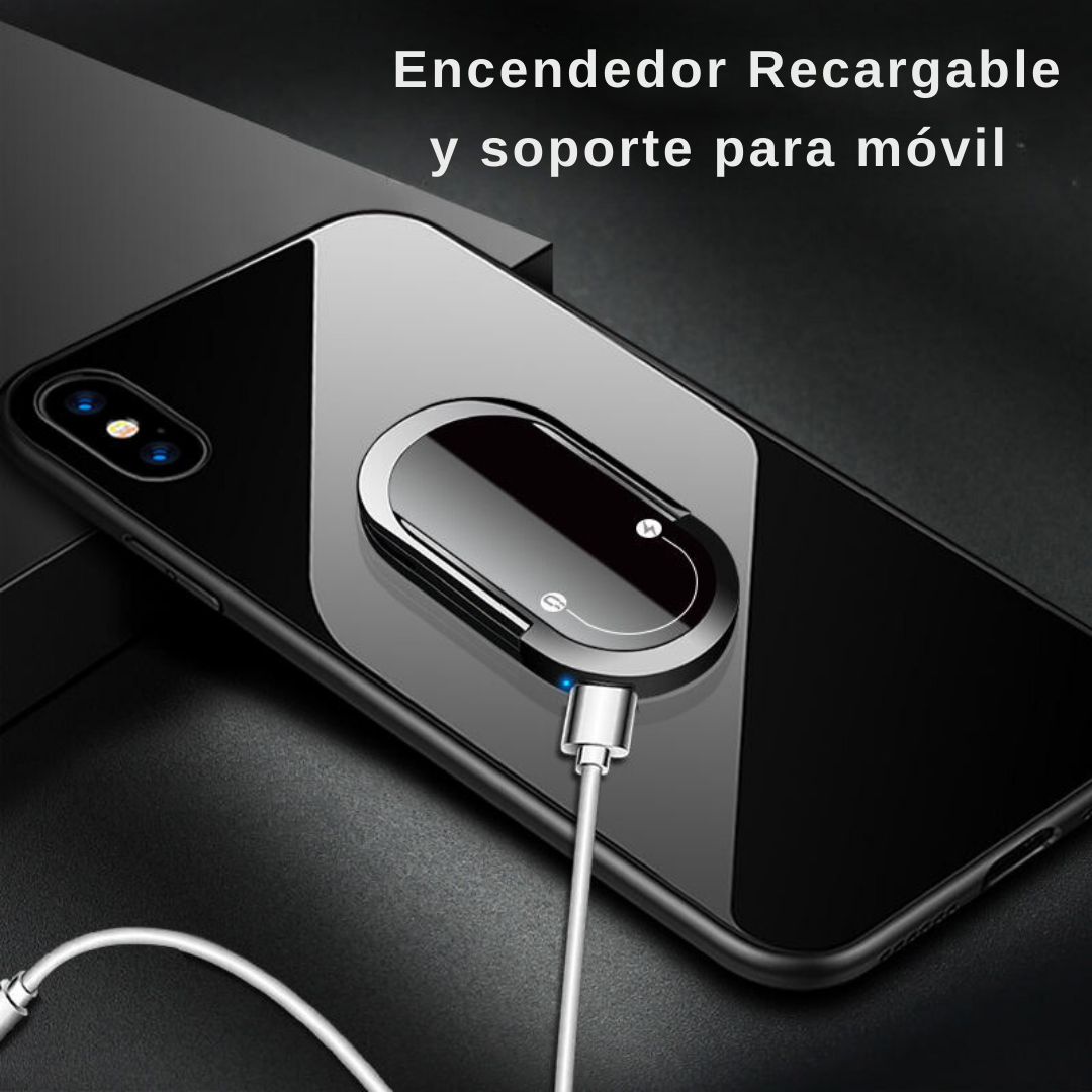 Encendedor Electrico y Soporte Movil 2 en 1